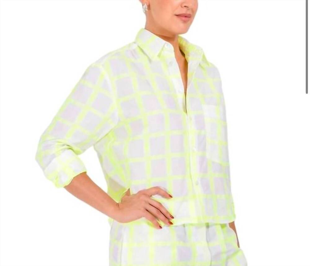 NEW CISSA belle blouse in day glow